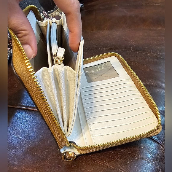 Michael Kors Jet Set Long Python Croc Embossed Leather Zip Around Wallet NWOT - Picture 9 of 13